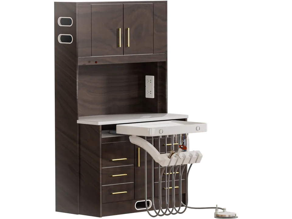 Dental cabinet product for clinical storage and treatment room planning