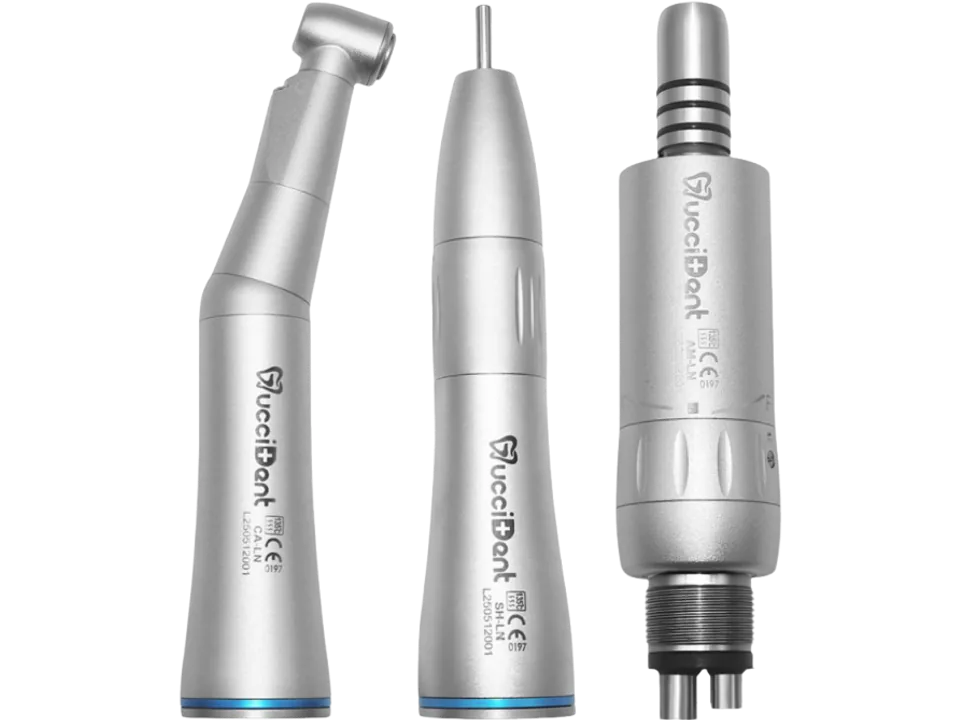 Dental handpiece for treatment room equipment packages