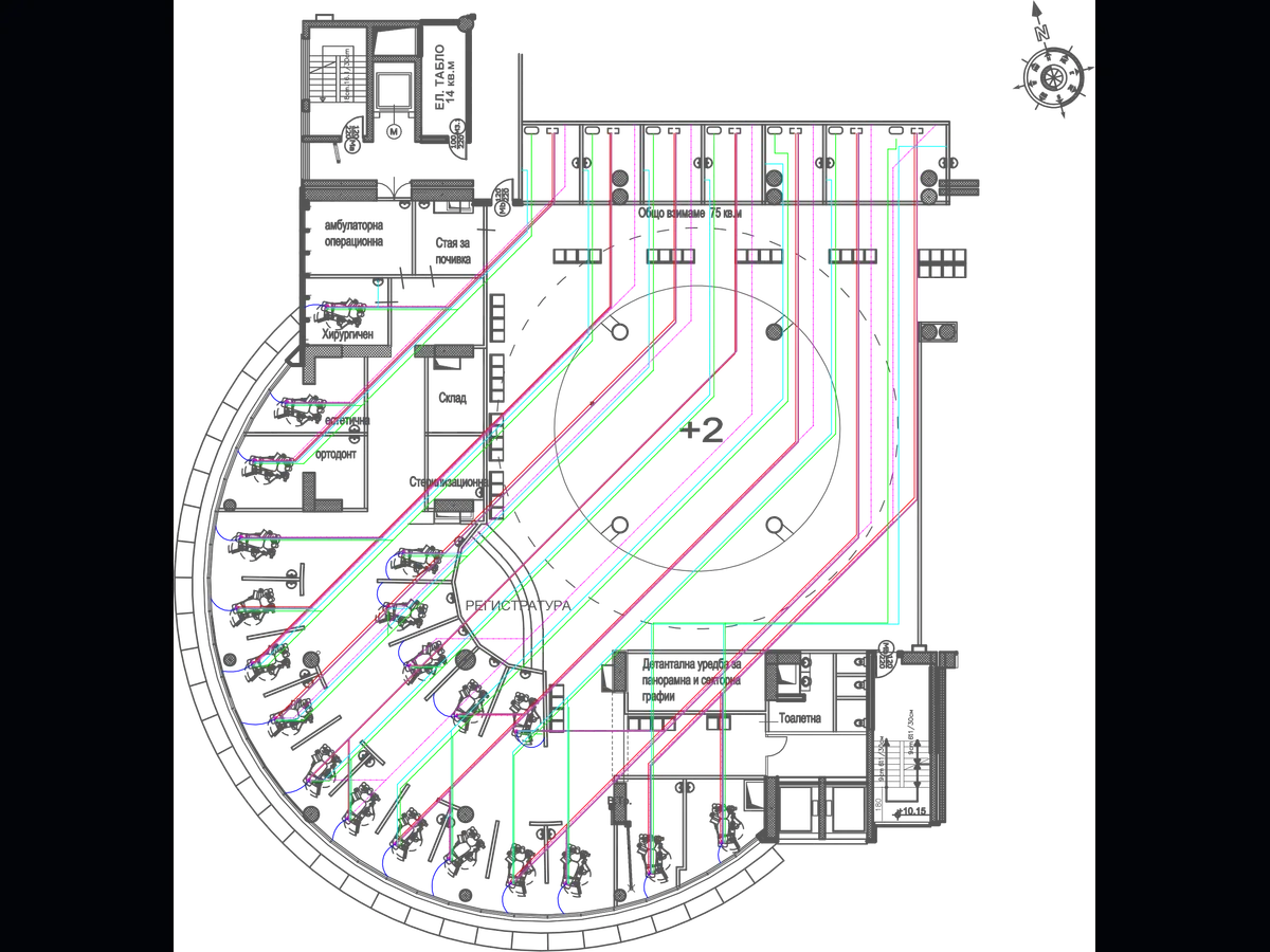 Dental clinic floor plan layout for a new clinic project