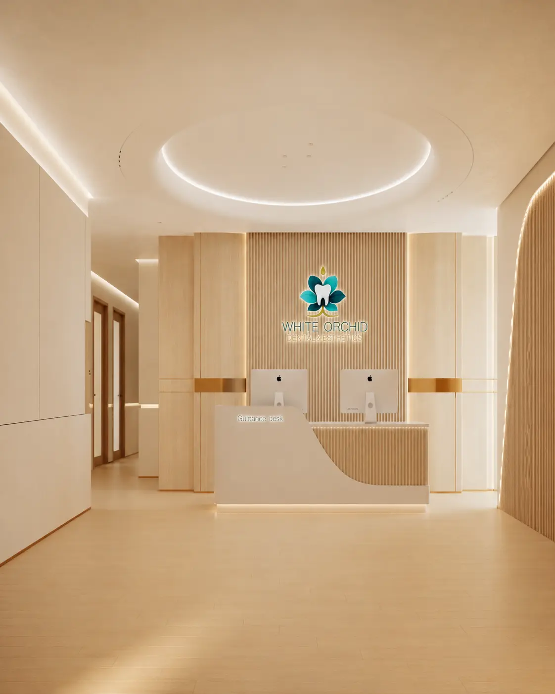 White Orchid Dental and Aesthetics reception area in Kenya