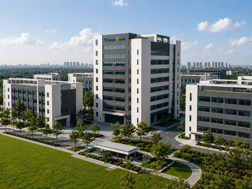 Guccidental factory and office campus in Foshan