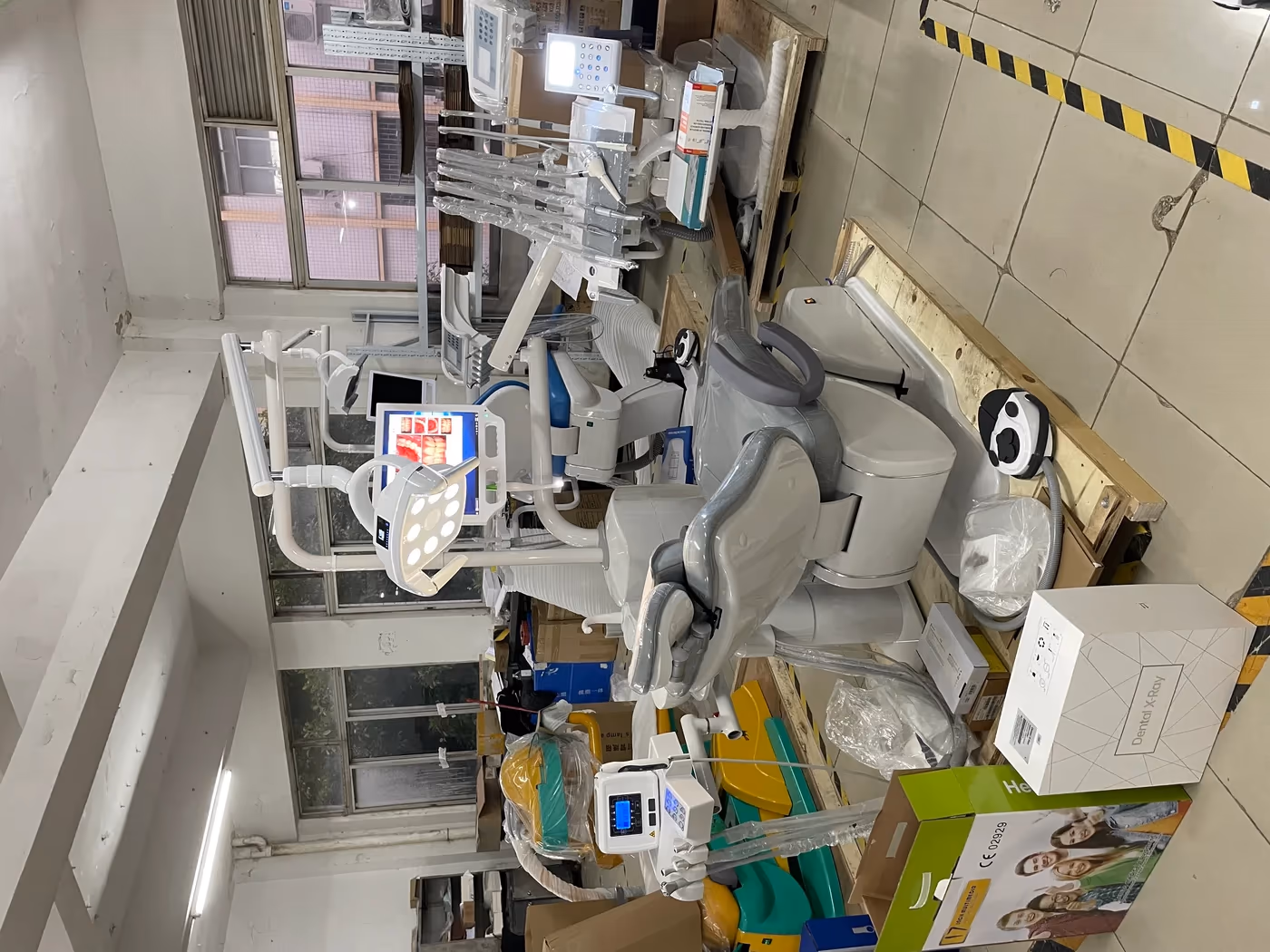 A6800 dental chair clean clinical layout in a real clinic installation