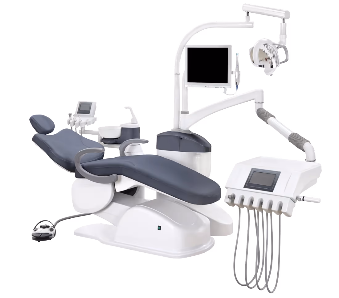 A6800 chair platform with patient chair, operating light and delivery area