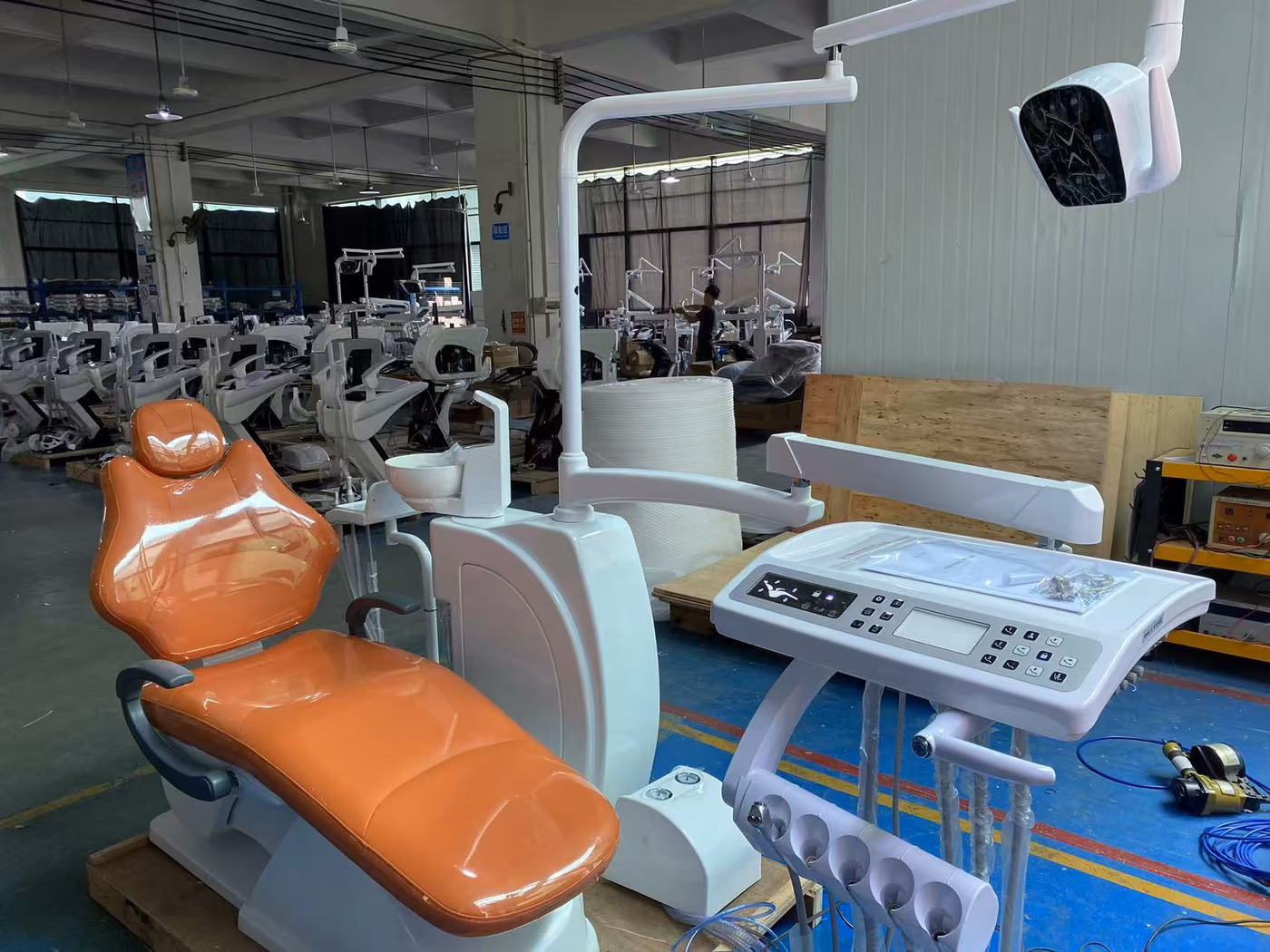 G1 dental chair patient area in a real clinic installation