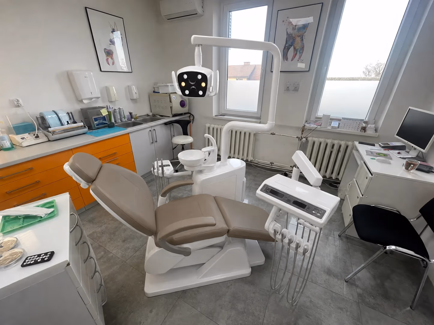 G5 Implant dental chair operator workspace concept visual