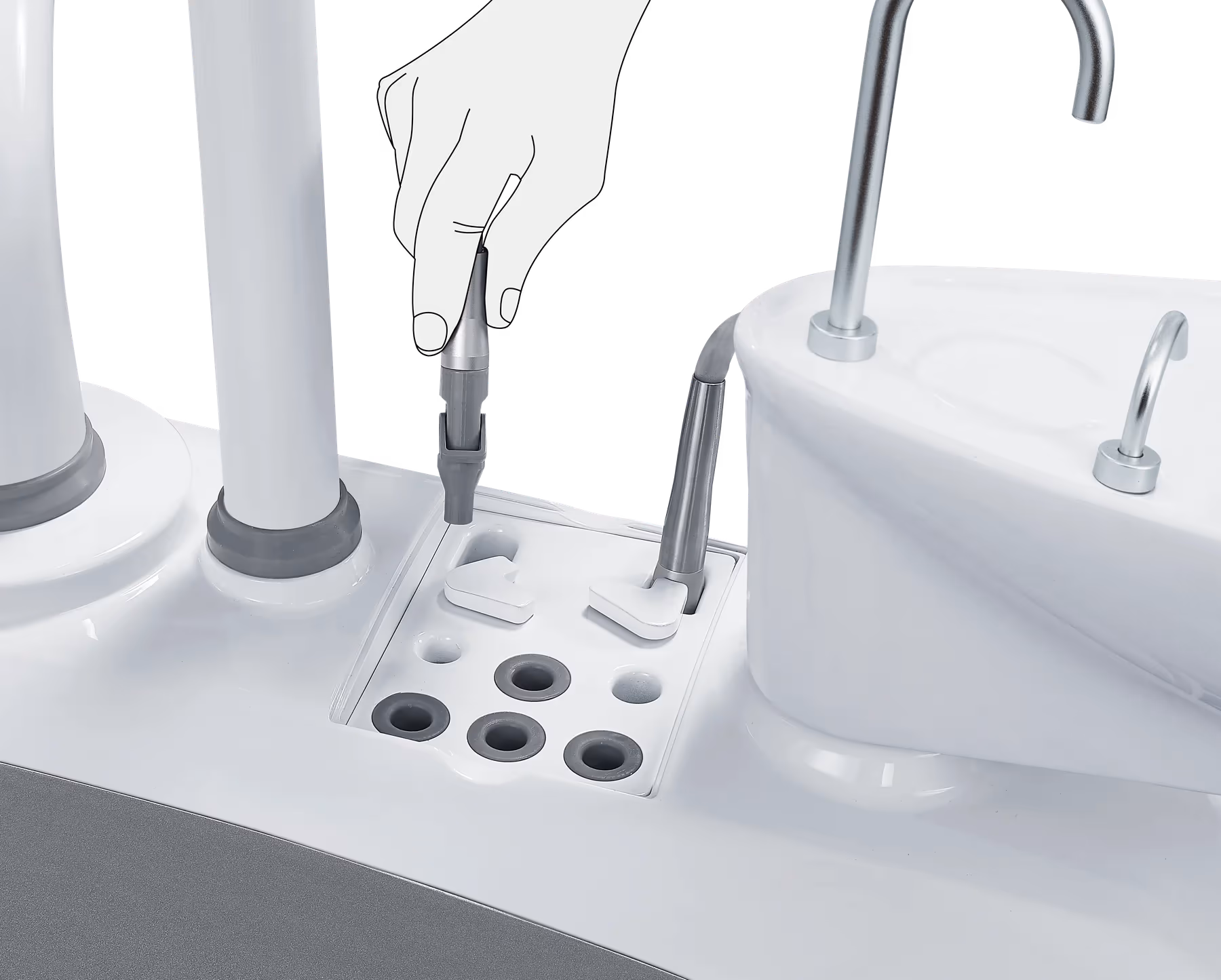 M200(L) one-key intelligent disinfection system with double-bottle design