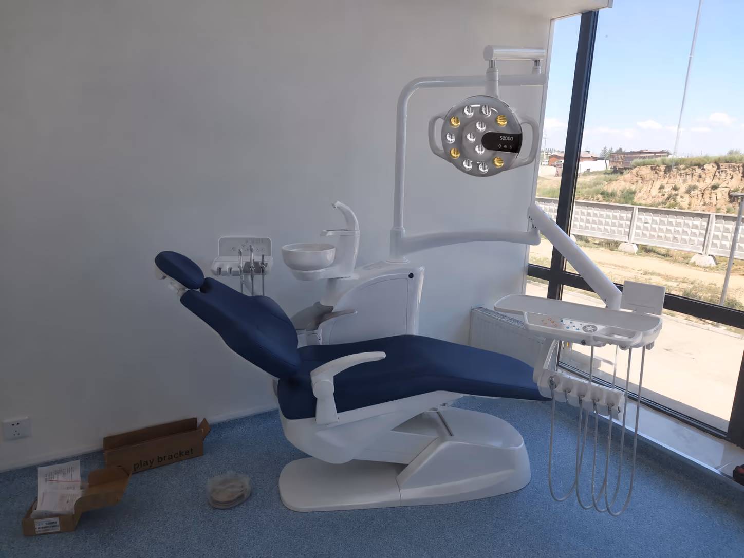 P3 dental chair in a supplied finished treatment-room reference image