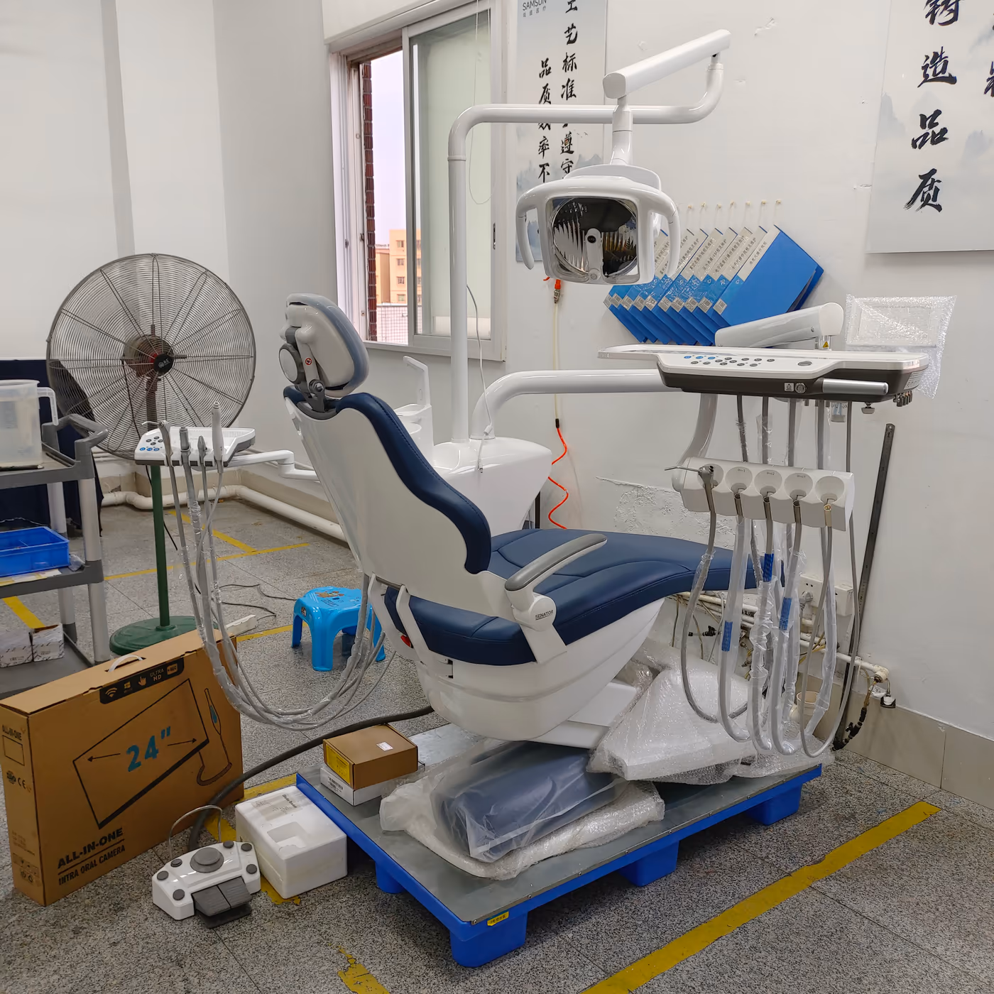 S610 dental chair in a supplied finished treatment-room reference image