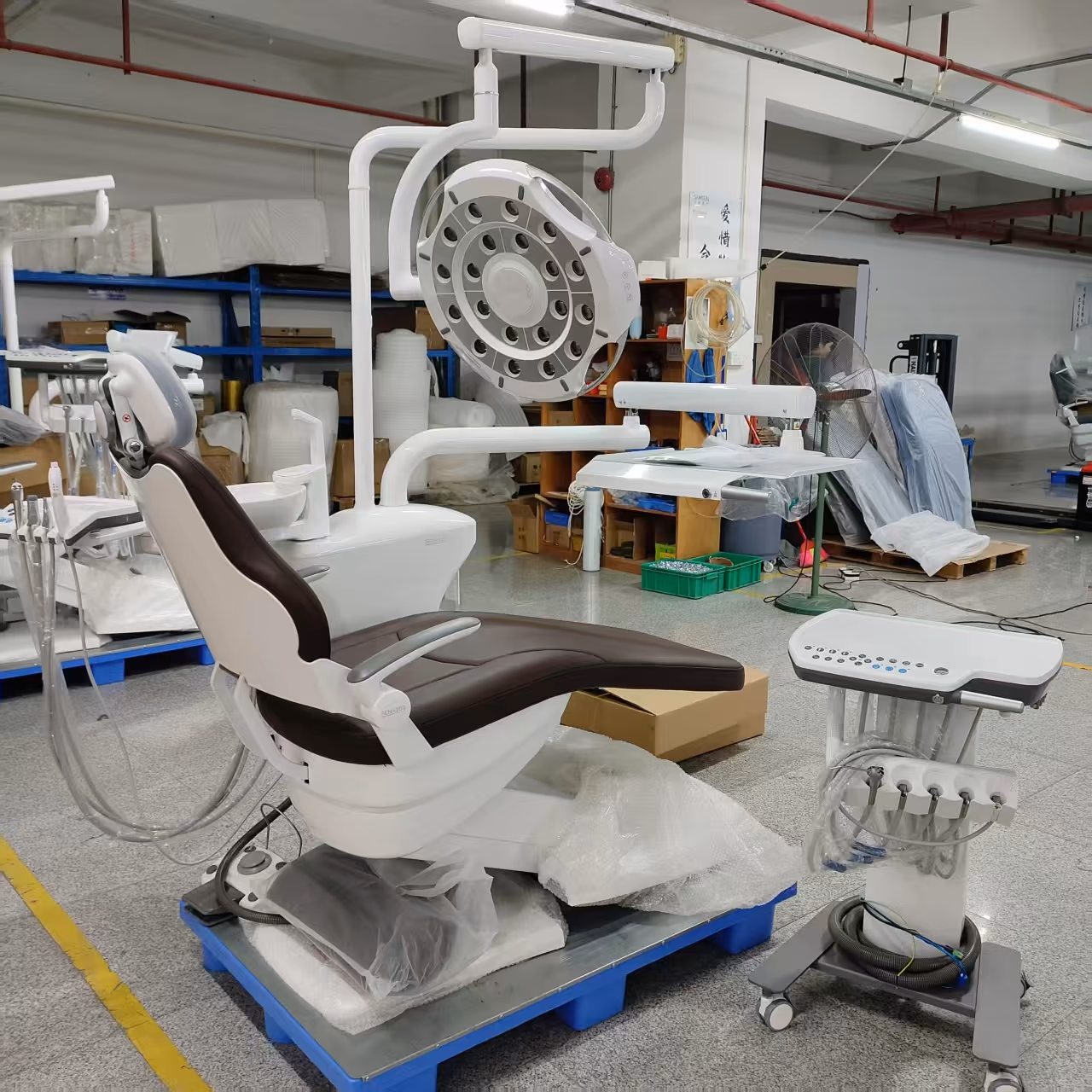 S640 dental chair in a supplied finished treatment-room reference image