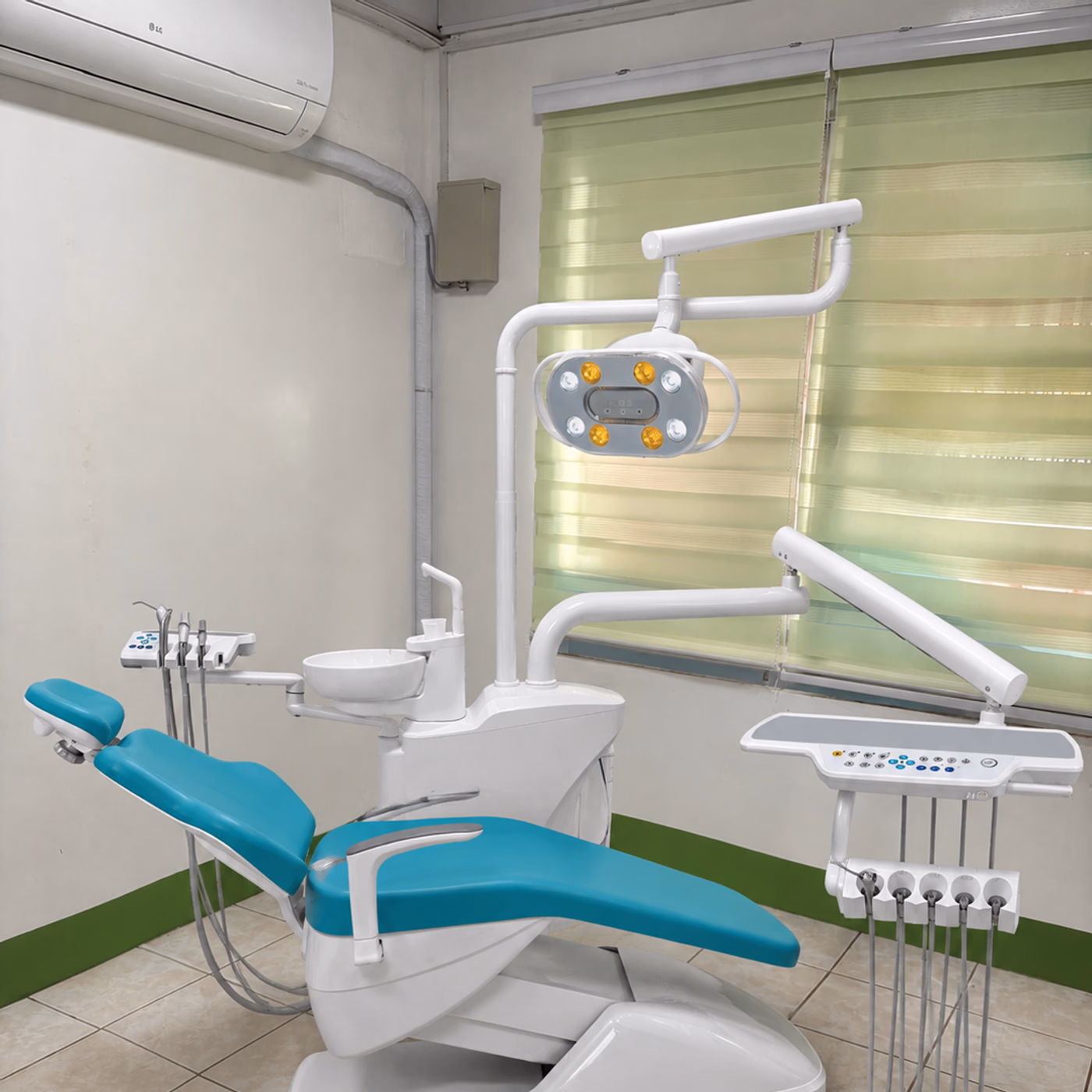 S650 dental chair in a supplied finished treatment-room reference image