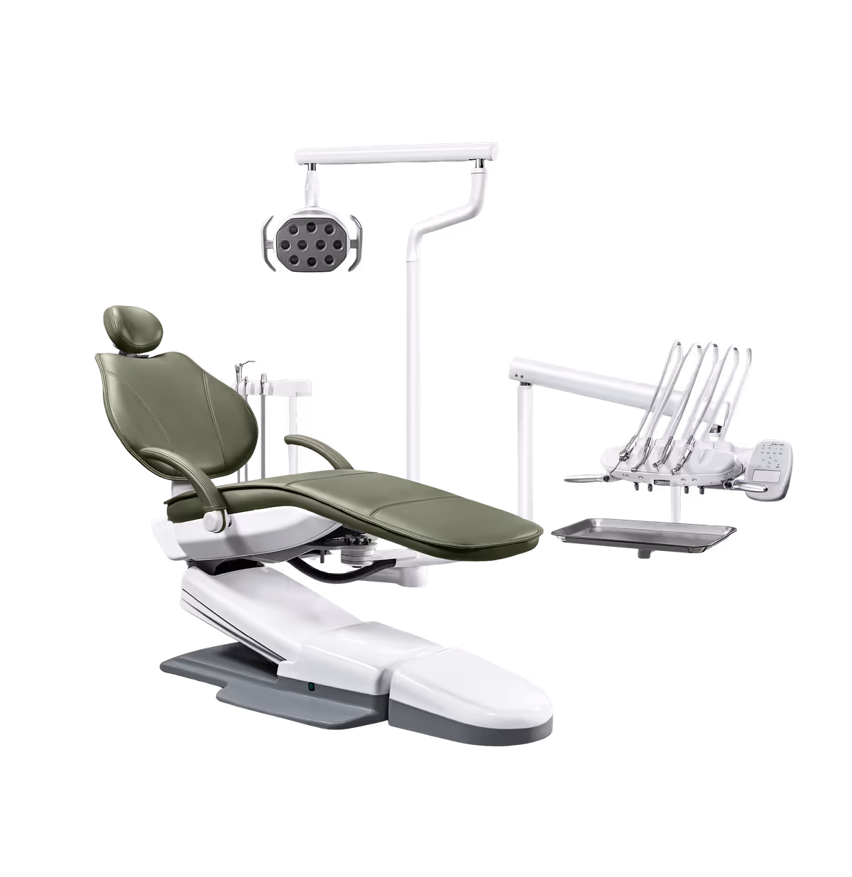 SL8500 without box dental chair shown with HX12-01 upholstery