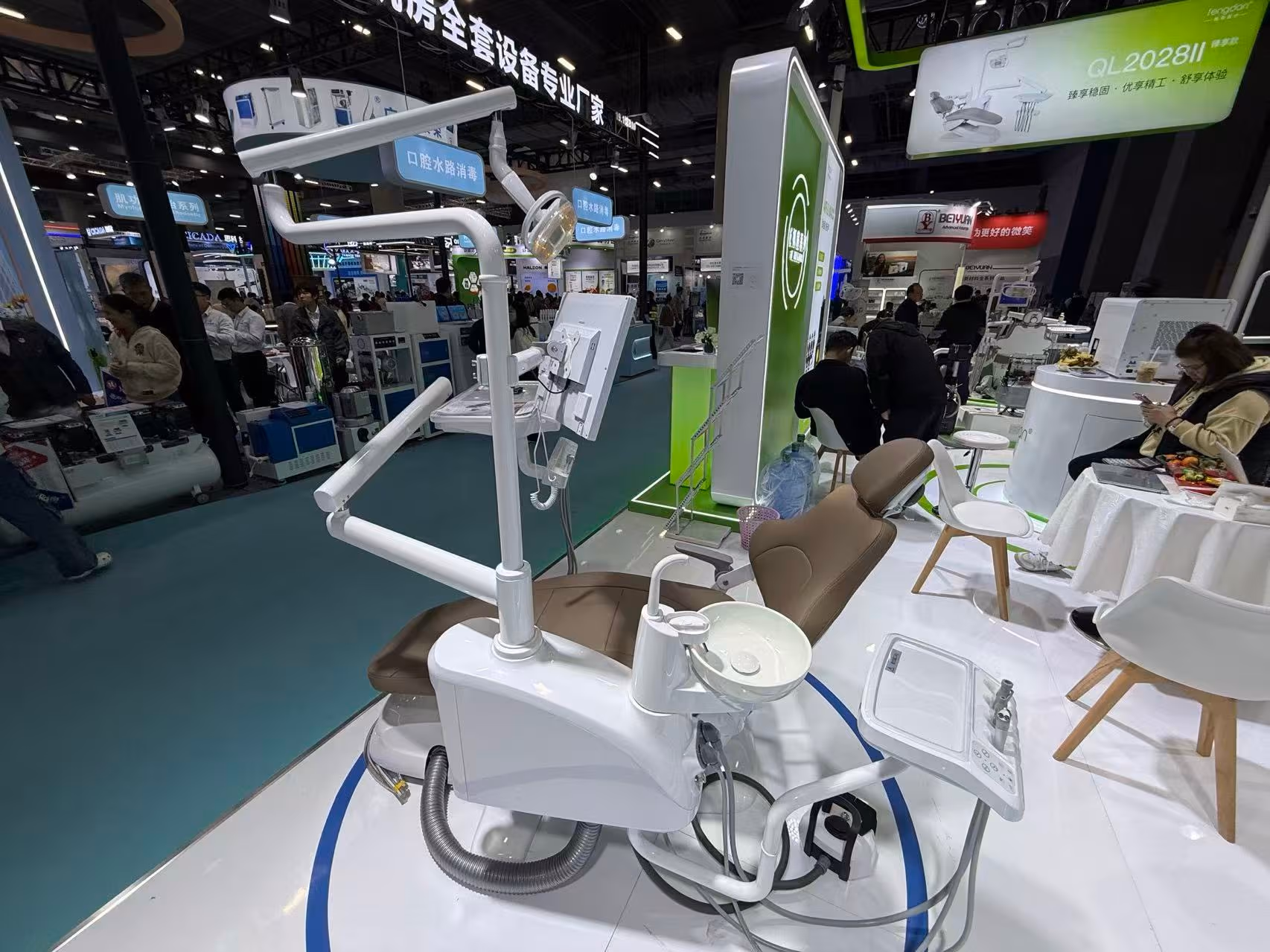 V2 Pro dental chair in a supplied finished treatment-room reference image