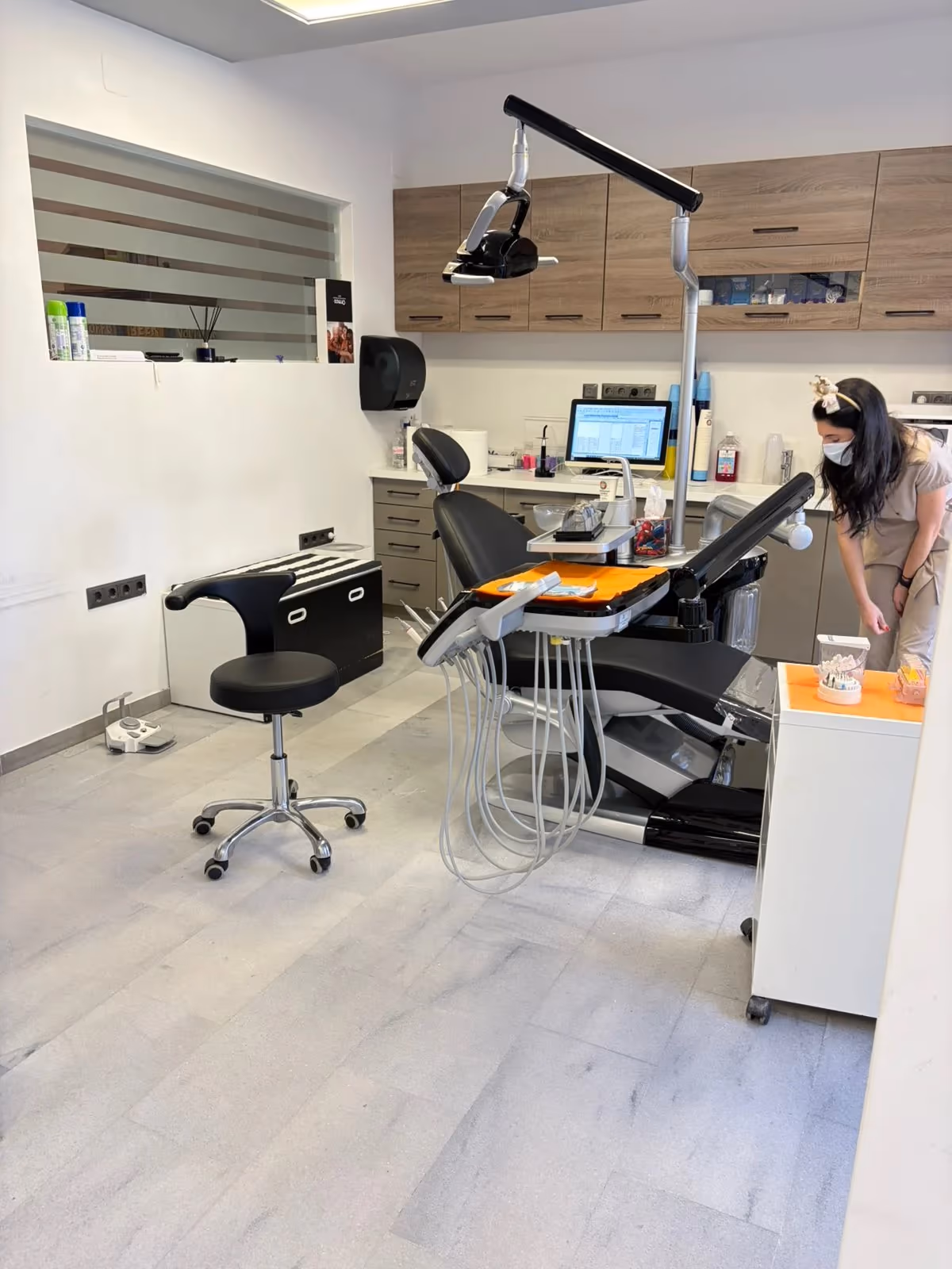 V3-Black dental chair at a real customer clinic